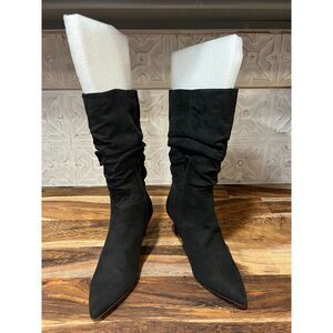 Alfani Lissa Black Slouch Stiletto Boots Size 6M